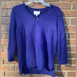 Belle france blue cashmere sweater